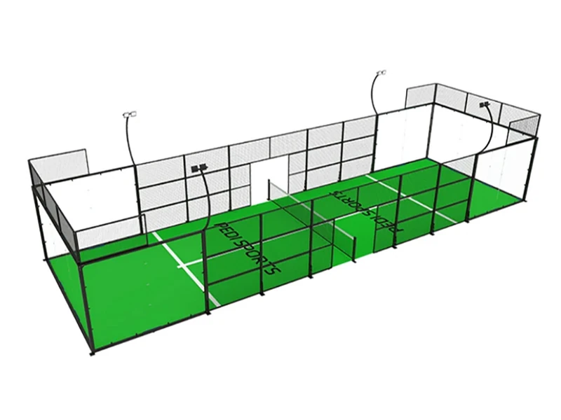 premium single panoramic padel court