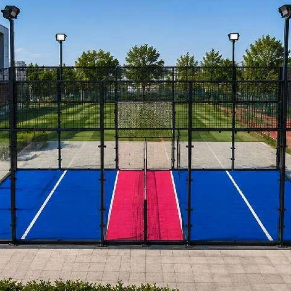10x6 meter premium padbol court, a high quality outdoor padbol court suitable for schools, sports clubs, resorts, and other settings