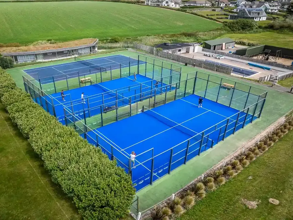 What padel court construction includes